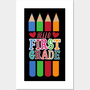 Hello First Grade Posters and Art
